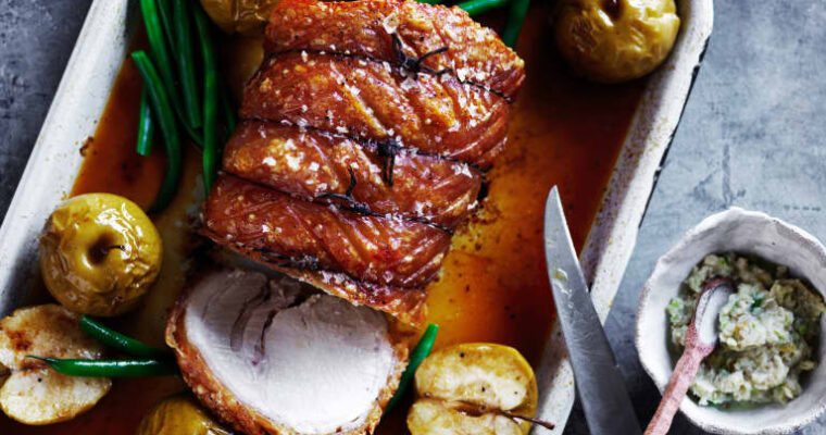 receta de Lomo y judías verdes con salsa de yogur con thermomix