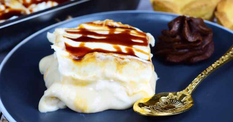 receta de Tarta de crema y nata con thermomix