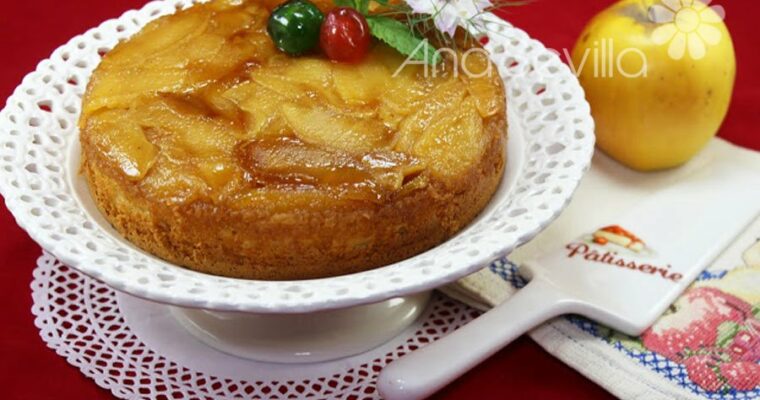 Tarta tatín de manzana y bizcocho con olla GM