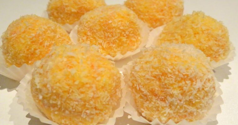 Trufas de Coco y Zanahoria con monsieur cuisine