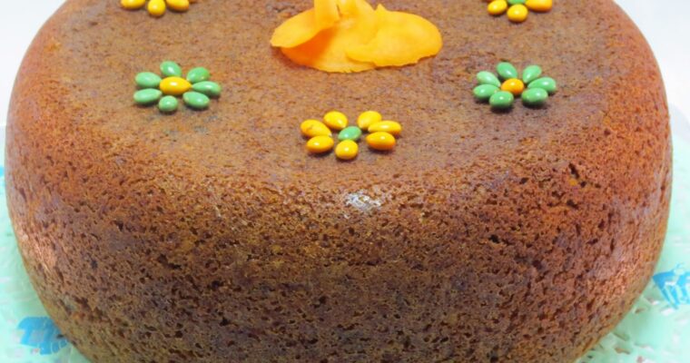 Bizcocho de zanahoria (Carrot cake) con olla GM