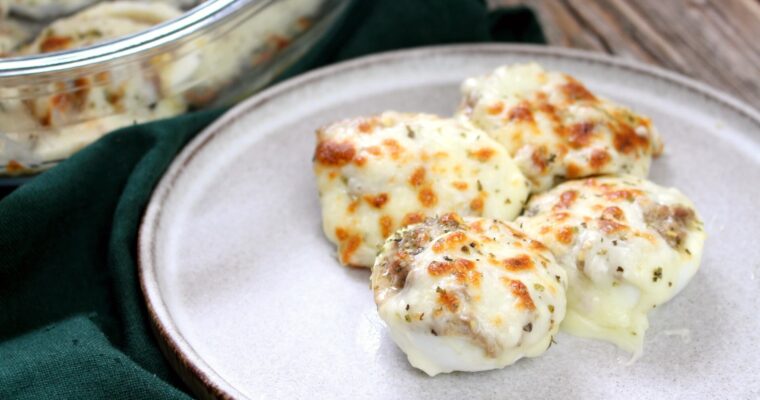 Huevos rellenos de pollo con MAMBO