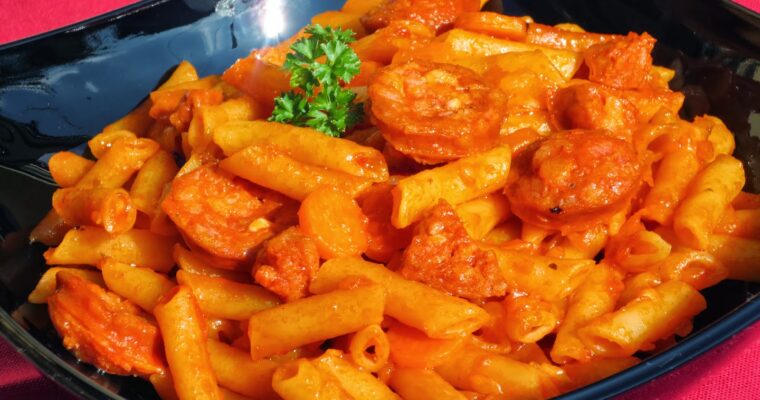 Macarrones a la napolitana gratinados con olla GM