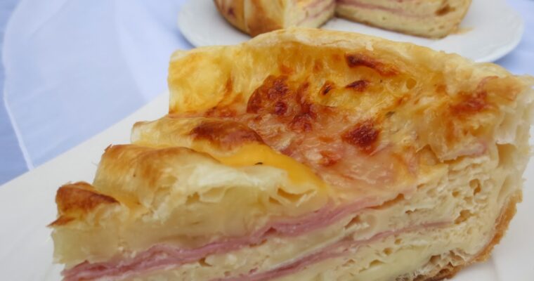 QUICHÉ DE QUESO BRIÉ Y JAMÓN con olla GM