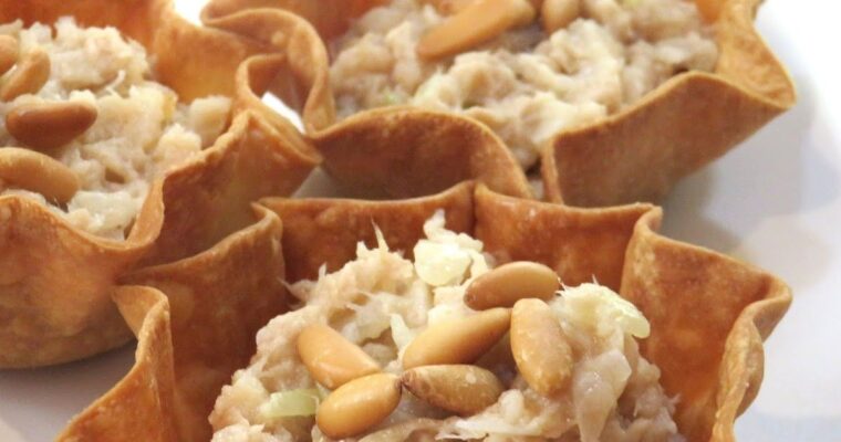 Cestitas con Cebolla y Atún con monsieur cuisine