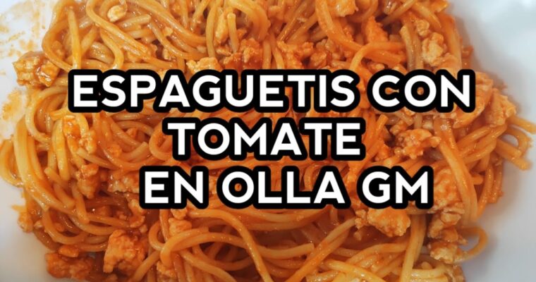 Espaguetis con olla GM