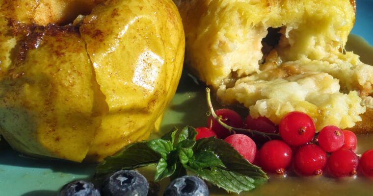 Manzanas asadas con olla GM