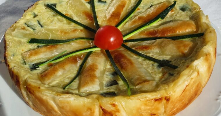 QUICHÉ DE CALABACÍN Y CEBOLLA con olla GM