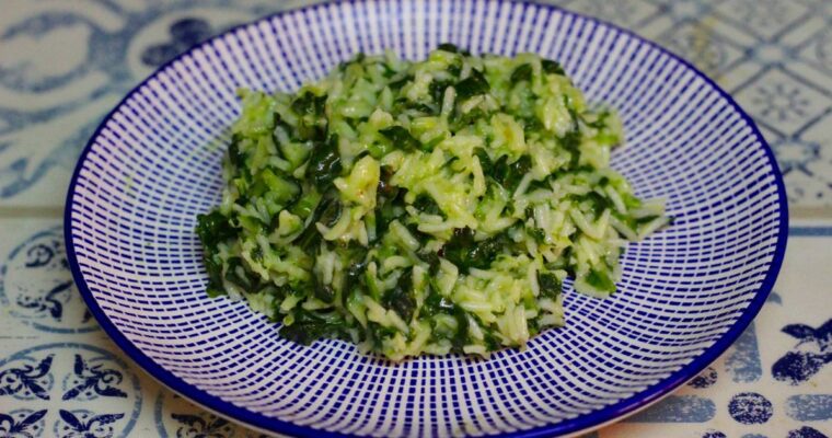Risotto con Espinacas con monsieur cuisine