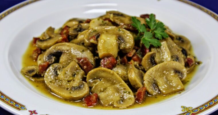 Champiñón con bacón con olla GM