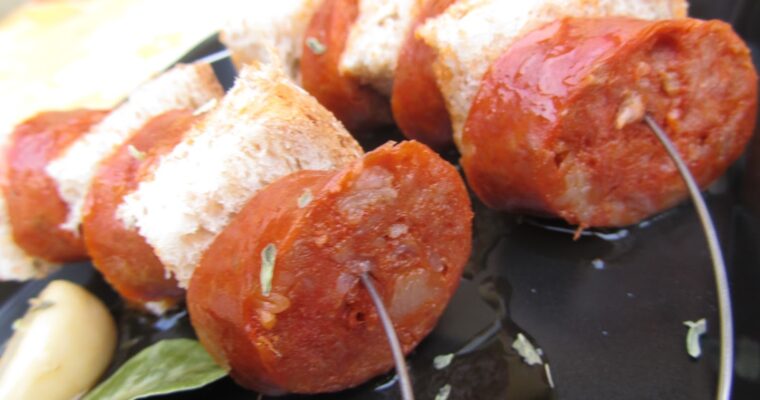 Chorizos confitados con MAMBO