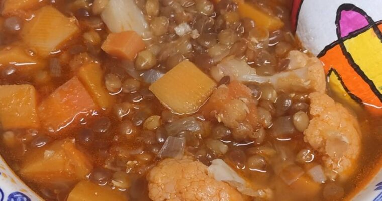 CREMA DE COLIFLOR CON CENTRO DE SETAS Y JAMÓN con olla GM