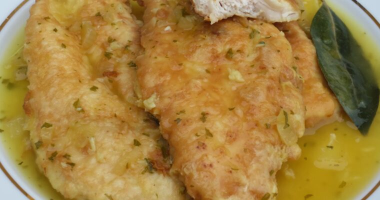 FILETES DE POLLO EMPANADOS AL HORNO con olla GM