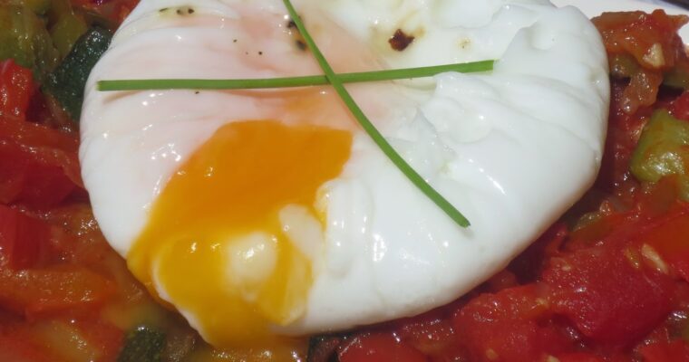 Huevos poché con olla GM