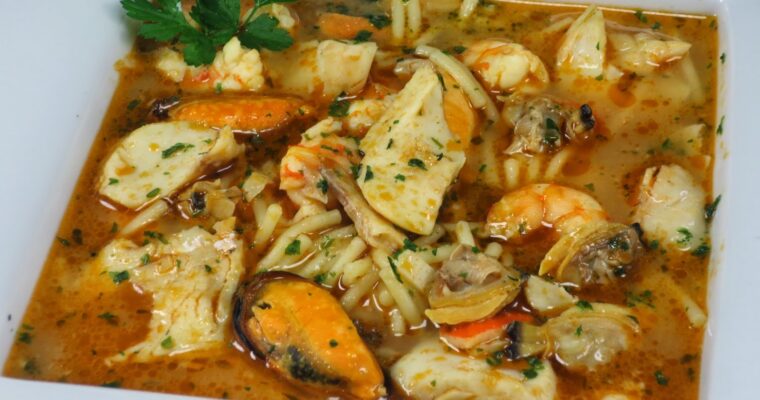 Sopa de pescado con olla GM