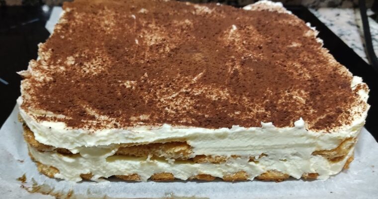 Tiramisu expres (Sin huevo) con MAMBO