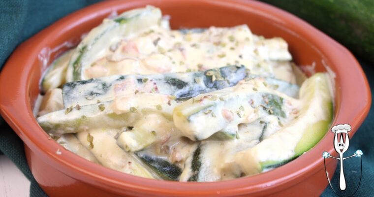 CALABACINES A LA CARBONARA con olla GM