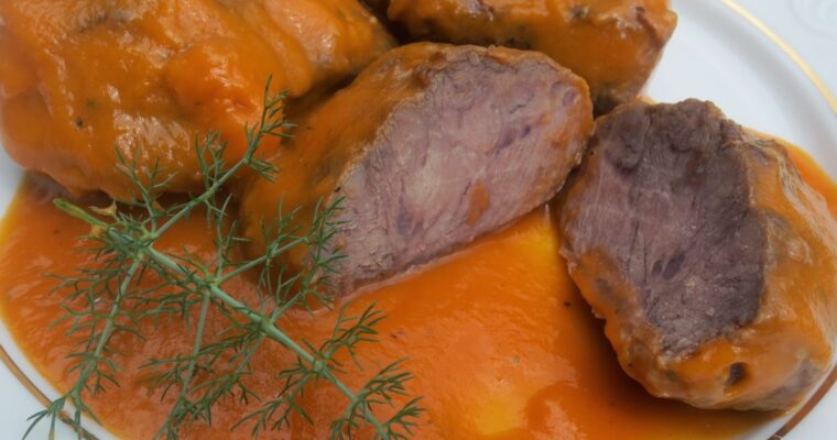 Carrilleras en salsa de manzana con olla GM