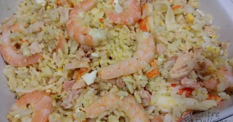 Ensalada de arroz al ajillo con MAMBO