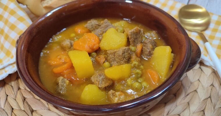 Estofado de ternera con patatas con olla GM