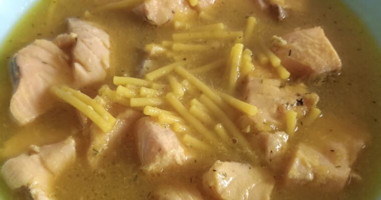 Guiso de fideos con salmon con MAMBO