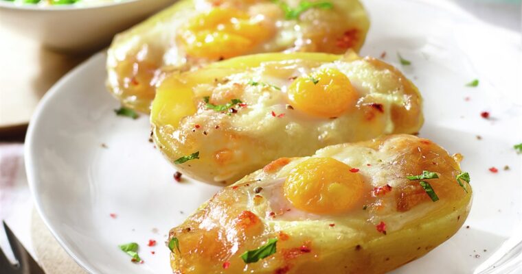 Patatas rellenas de huevo