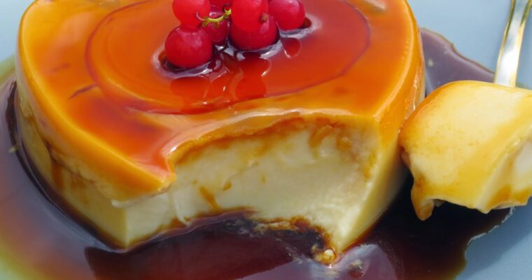 Tarta-flan de queso al caramelo con MAMBO