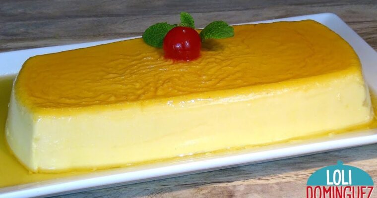 Flan de vainilla sin horno y sin huevo con MAMBO