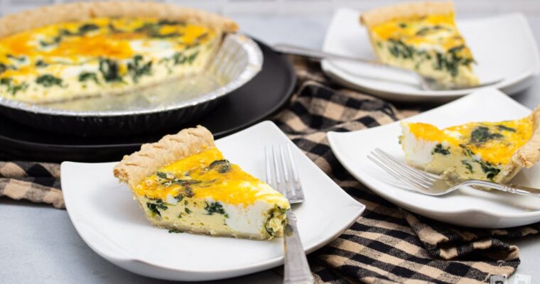 A Delightful Twist on Quiche: Spinach and Cheese Quiche with GM Pot