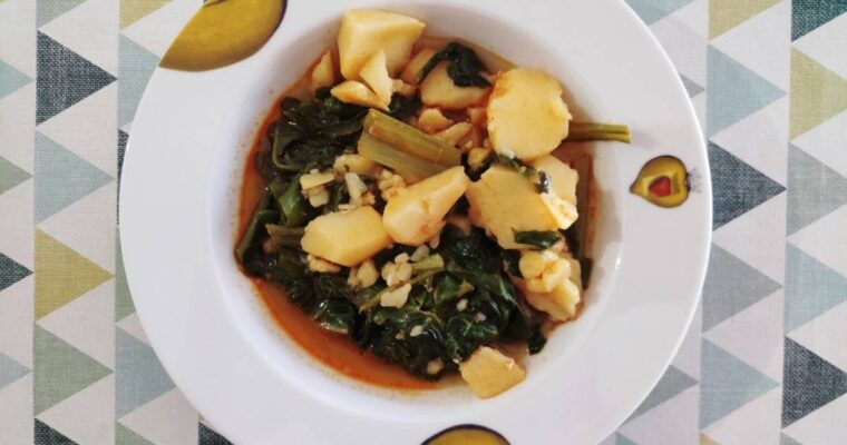 Acelgas con patatas con olla GM