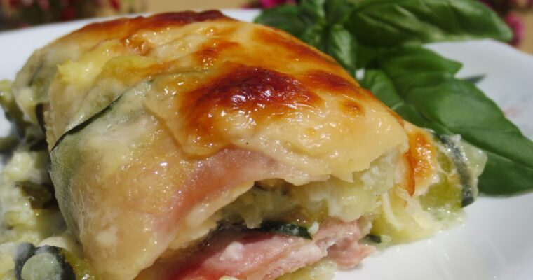 Canelones de calabacin de pizza con MAMBO