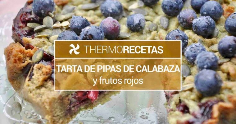Delicioso postre otoñal: Receta de tarta de pipas de calabaza y frutos rojos con Thermomix