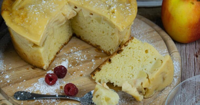 Delicioso y fácil: Receta de Bizcocho de manzana con crema pastelera con thermomix