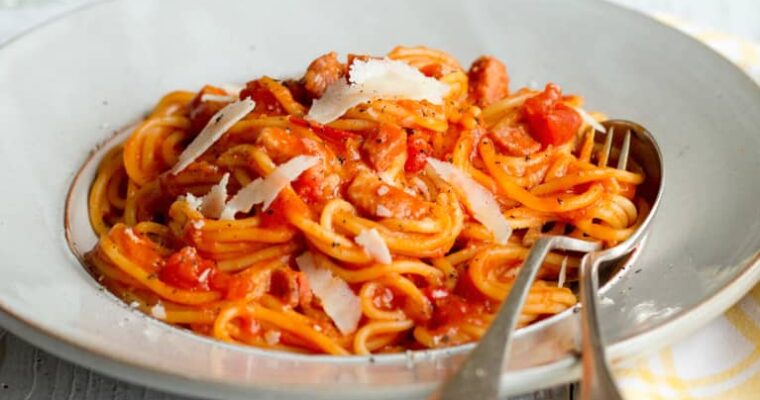 Delicious and Easy: Try This Thermomix Recipe for Spaghetti with Tomato and Bacon