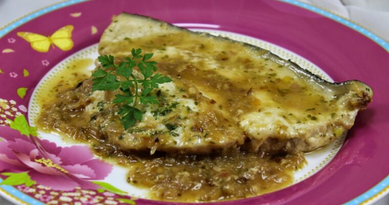 Pez espada o emperador al horno con olla GM