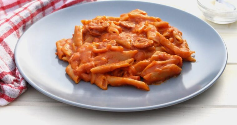 Macarrones con chorizo y bacon con MAMBO