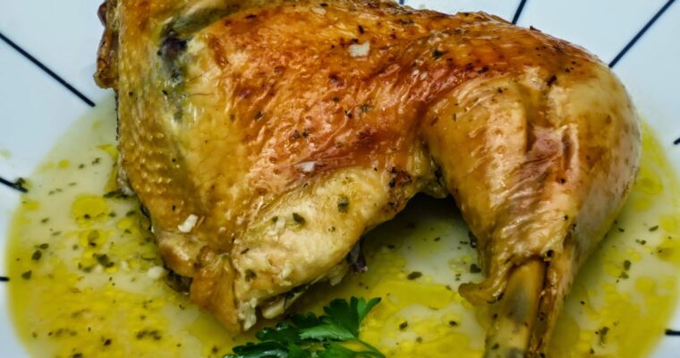 Pollo asado en su jugo con MAMBO