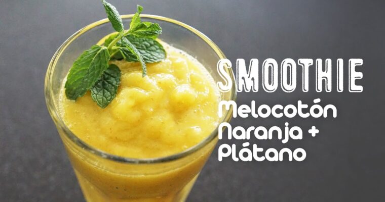 Delicioso y refrescante: Aprende la receta de Batido de naranja y plátano con Thermomix