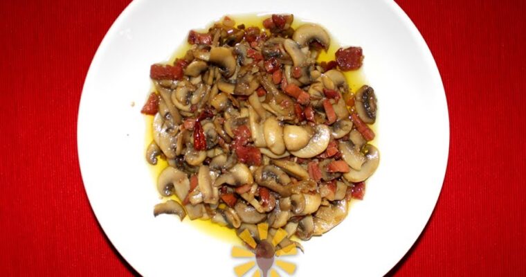 Delicious Champiñones al Ajillo con Jamón Recipe Made Easy with Thermomix