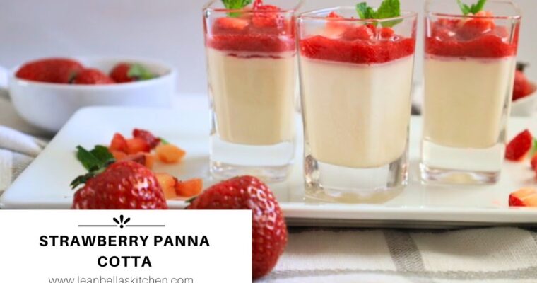 Delight your taste buds with this refreshing lemon and strawberry Panna cotta recipe made with Thermomix