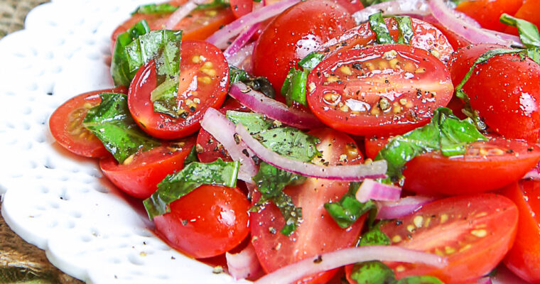 Delightful Cherry Tomato Salad Recipe Made Easy with Thermomix