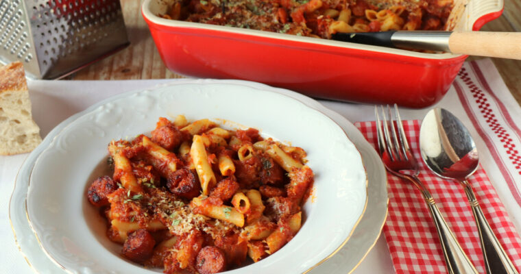 Deliciosos macarrones con chistorra y tomate: receta fácil con Thermomix