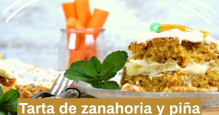 Delicioso postre: receta de tarta de zanahoria y piña con crema de queso hecha en Thermomix