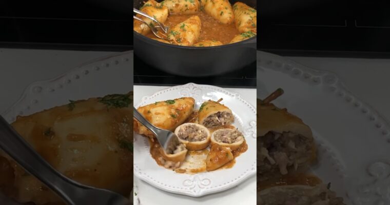 Impress Your Guests with Calamares Rellenos de Merluza y Gambas made in Olla GM