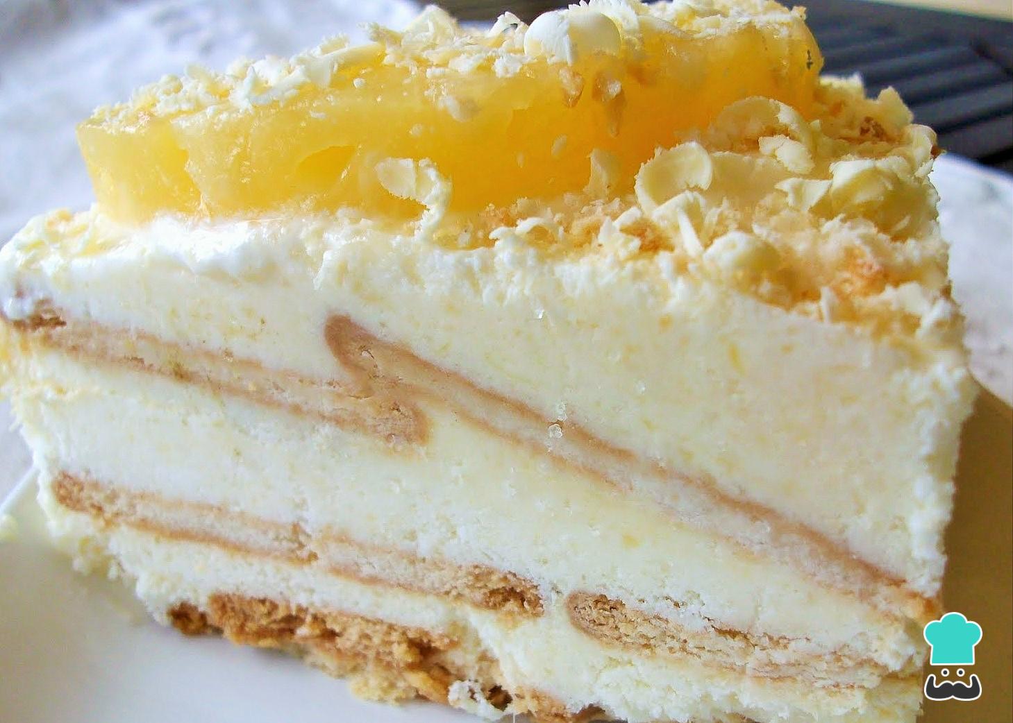 Deliciosa receta de Tarta de piña con nata y queso con Thermomix