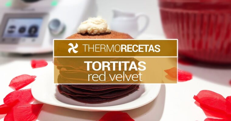 Deliciosas Tortitas Red Velvet hechas fácilmente en Thermomix