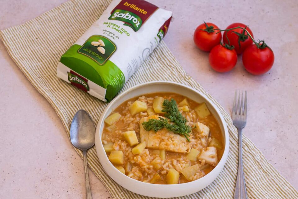 Delicioso Arroz Caldoso con Bacalao y Patatas: Una Receta Fácil con Thermomix
