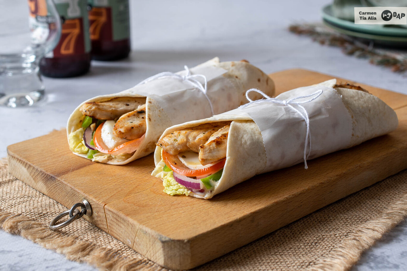 Delicioso Wrap de pollo y maíz hecho en Thermomix: ¡Una receta crujiente y fácil de preparar!
