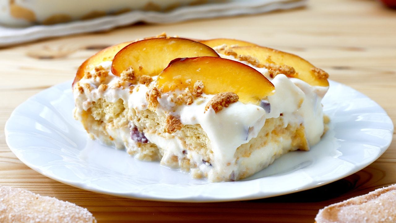 Unlock the Secret to a Perfect Summer Dessert: Peach and Yogurt Tiramisu with MAMBO