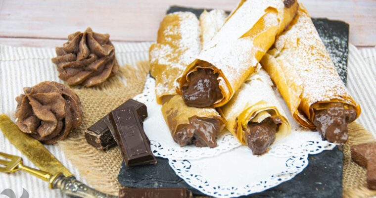 Deliciosos Canutillos de pasta filo con crema de chocolate: la receta perfecta para Thermomix